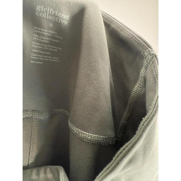 Girlfriend Collective Legging Activewear Sz S Sage Green High waist Athlesiure - Picture 5 of 8